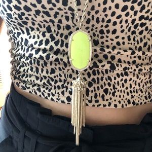 Kendra Scott Rayne Gold Long Pendant Necklace